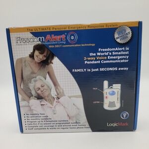 LogicMark FreedomAlert 35911 Emergency Response System No Monthly Fees DECT